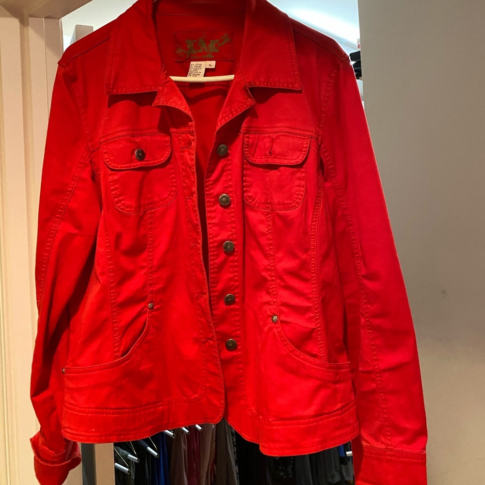 Red Jean Jacket
